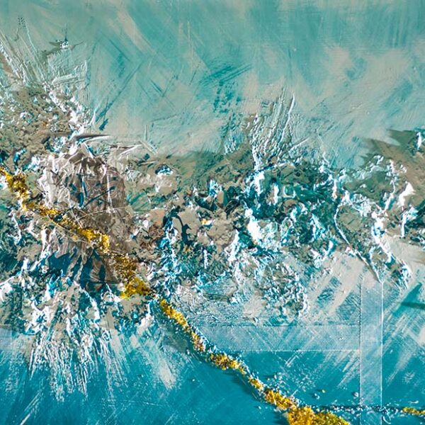 "Ferite ricoperte di oro" - 90x180