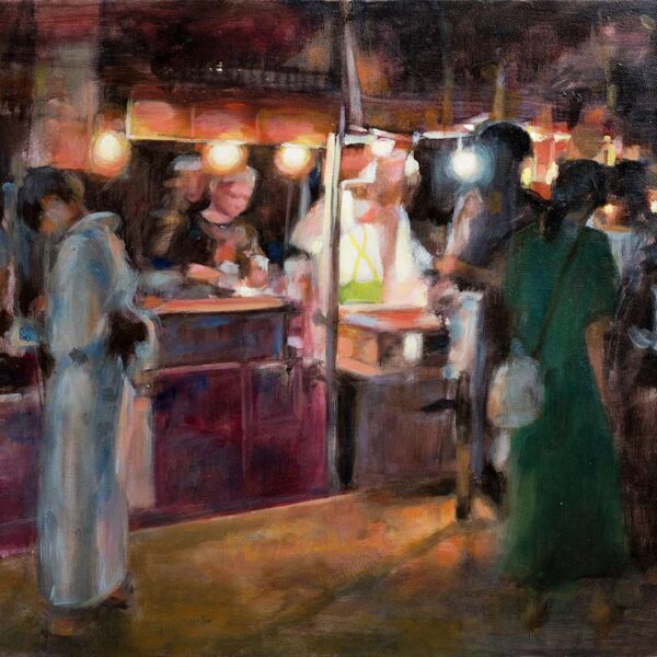 "Bancarelle notturne" - 55x45-2020